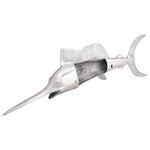 vidaXL Sculpture Argent 91 x 8 x 26 cm Aluminium