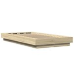 vidaXL Cadre de lit sans matelas chêne sonoma 100x200 cm