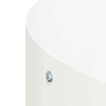 vidaXL Cache-pot de jardin Blanc 30 x 30 x 20 cm Acier