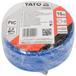 Yato tuyau d'air avec raccord pvc 10 mm x 10 m bleu