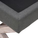 Tabouret de rangement 110 x 45 x 49 cm tissu gris foncé 02_0010791