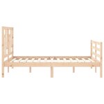 vidaXL Cadre de lit sans matelas bois massif