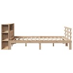 vidaXL Lit bibliothèque sans matelas 140x190 cm bois de pin massif