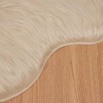 vidaXL Tapis en fausse Tafalla Beige 80 x 120 cm Polyester