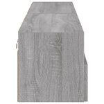 vidaXL Meubles TV muraux 2Pièces sonoma gris 80x30x30cm bois d'ingénierie