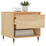 vidaXL Tables basses 2 Pièces chêne sonoma 50x46x50 cm bois d'ingénierie