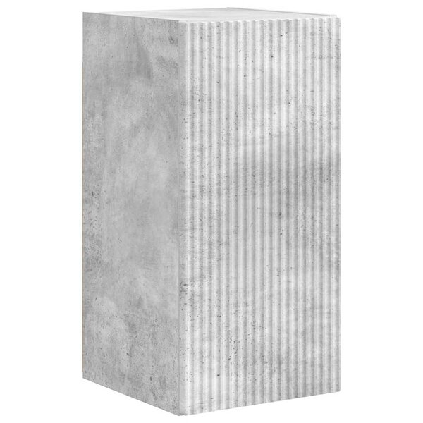 vidaXL Meuble TV mural Béton 30 x 31 x 60 cm Bois d'ingénierie