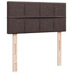 vidaXL Sommier à lattes de lit avec matelas Marron foncé 90x200 cm