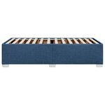 vidaXL Cadre de lit sans matelas bleu 80x200 cm tissu