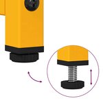 vidaXL Meuble TV jaune moutarde 68x39x60 5 cm acier