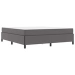 vidaXL Cadre de lit avec matelas Gris 180 x 200 cm Faux cuir