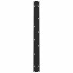 vidaXL Pieds de table à manger Noir 2 pièces 100x(72-73) cm Acier