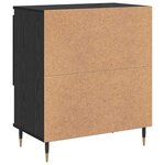 vidaXL Buffet Chêne noir 60 x 35 x 70 cm