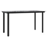 vidaXL Ensemble à manger de jardin et coussins 9 Pièces gris clair rotin