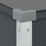 vidaXL Jardinière Anthracite 100 x 45 x 90 cm Acier galvanisé