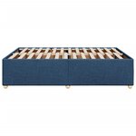 vidaXL Cadre de lit sans matelas bleu 160x200 cm tissu
