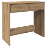 vidaXL Bureau chêne artisanal 80x40x75 cm bois d'ingénierie