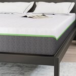 vidaXL Matelas Blanc  Gris 140 x 200 cm Mousse