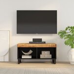vidaXL Meuble TV 85x33x43 5 cm bois massif de manguier