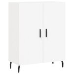 vidaXL Buffet haut Blanc 69 5x34x180 cm Bois d'ingénierie