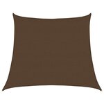 vidaXL Voile d'ombrage 160 g/m² trapèze marron 4/5x4 m PEHD