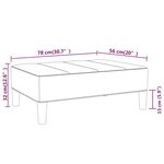 vidaXL Repose-pied Noir 78x56x32 cm Tissu