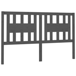 vidaXL Tête de lit Gris 166x4x100 cm Bois massif de pin