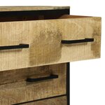 vidaXL Buffet Marron 70 x 35 x 70 cm Bois de manguier massif