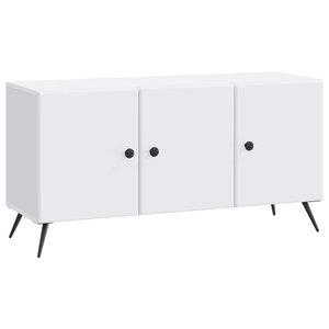 vidaXL Meuble TV Blanc 99 x 34 5 x 50 cm Bois d'ingénierie