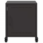 vidaXL Table de chevet noir 36x39x43 5 cm acier