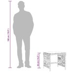 vidaXL Tabourets de jardin et coussins lot de 4 marron résine tressée