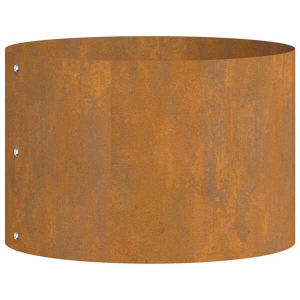 vidaXL Anneau de jardinière Marron 30 x 30 x 20 cm Acier Corten