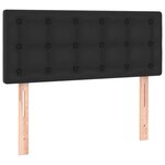 vidaXL Tête de lit à LED Noir 80x5x78/88 cm Similicuir