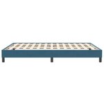 vidaXL Cadre de lit sans matelas bleu foncé 140x210 cm velours