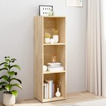 vidaXL Bibliothèque/Meuble TV chêne sonoma bois d'ingénierie