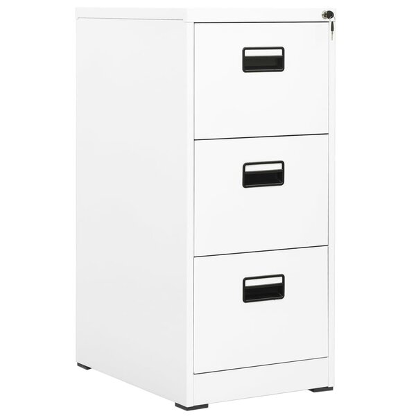 vidaXL Classeur Blanc 46x62x102 5 cm Acier