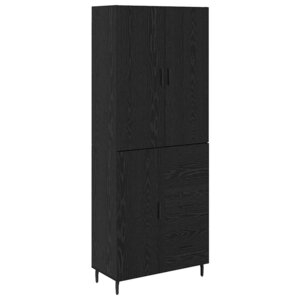 vidaXL Haut Armoire avec tiroir Chêne noir 69 5 x 34 x 180 cm