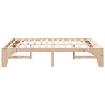 vidaXL Cadre de lit Marron 160 x 200 cm Pin massif
