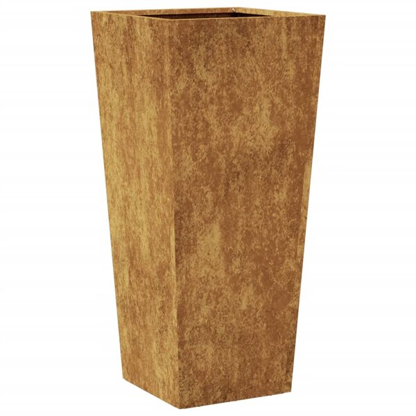 vidaXL Jardinière 35x35x75 cm acier résistant aux intempéries