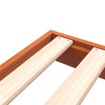 vidaXL Cadre de lit cire marron 200x200 cm bois de pin massif