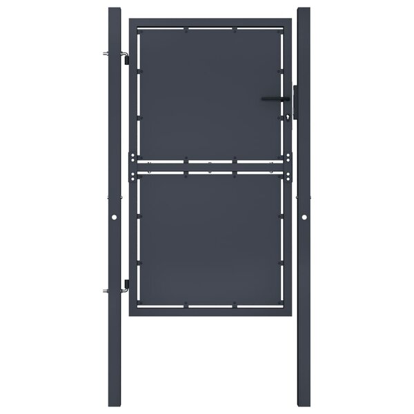 vidaXL Portail de jardin Acier 100x150 cm Anthracite