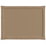 vidaXL Coussins de siège 4 Pièces Taupe 47 x 36 x 2 cm Polyester