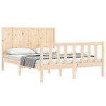 vidaXL Cadre de lit sans matelas 140x200 cm bois massif de pin