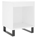 vidaXL Tables de chevet 2 Pièces blanc 40x35x50 cm bois d’ingénierie