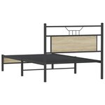 vidaXL Cadre de lit sans matelas chêne sonoma 107x203 cm