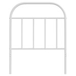 vidaXL Tête de lit métal blanc 75 cm
