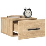 vidaXL Table de chevet murale chêne sonoma 35x35x20 cm