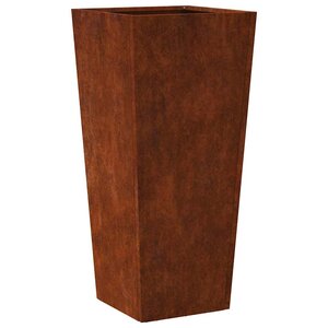 vidaXL Jardinière 35x35x75 cm acier résistant aux intempéries