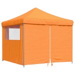 vidaXL Tente de fête 292 x 292 x 315 cm Orange Tissu Oxford