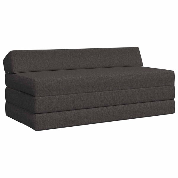 vidaXL Canapé-lit pliable Gris foncé 120 x 60 x 49 cm Tissu